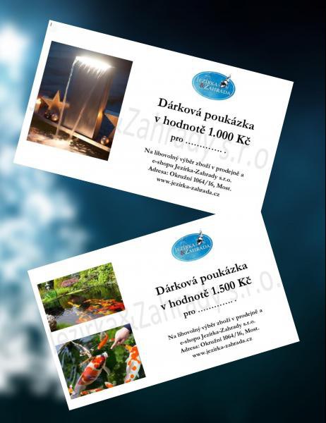 Dárkové poukázky na prodej.