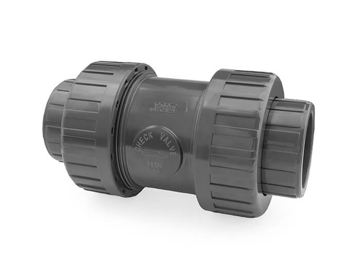 PVC zpětná klapka/ventil 50mm - Stavba jezírka, hadice, trubky, fitinky Kulové ventily, klapky, rozdělovače PVC zpětné klapky