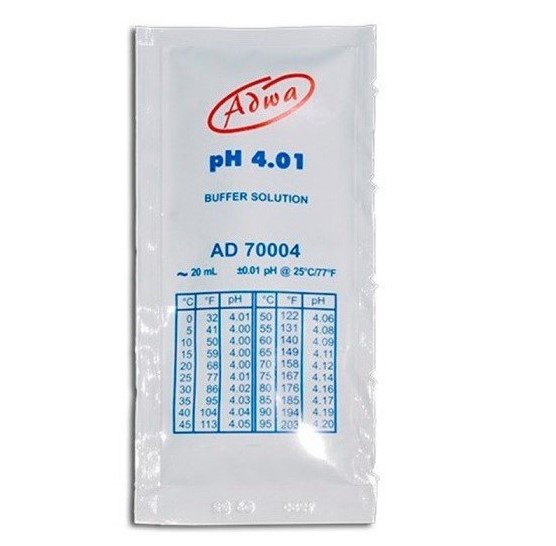Adwa kalibrační roztok pH 4,01 (20ml) - Péče o vodu, údržba jezírek Testování vody Měření pH