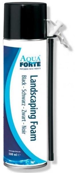 AquaForte černá montážní pěna na lepení kamenů (500ml) - Stavba jezírka, hadice, trubky, fitinky Lepidla, čističe a tmely