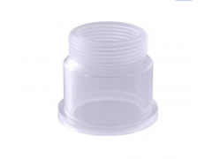 PVC transparentní díl ke šroubení 50mm x 1½“