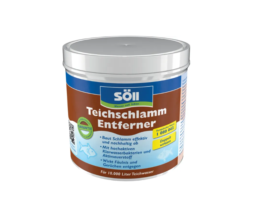 Söll TeichschlammEntferner-odstraňuje bahno a kal (500g na 10m3) - Péče o vodu, údržba jezírek Odstranění bahna a kalů