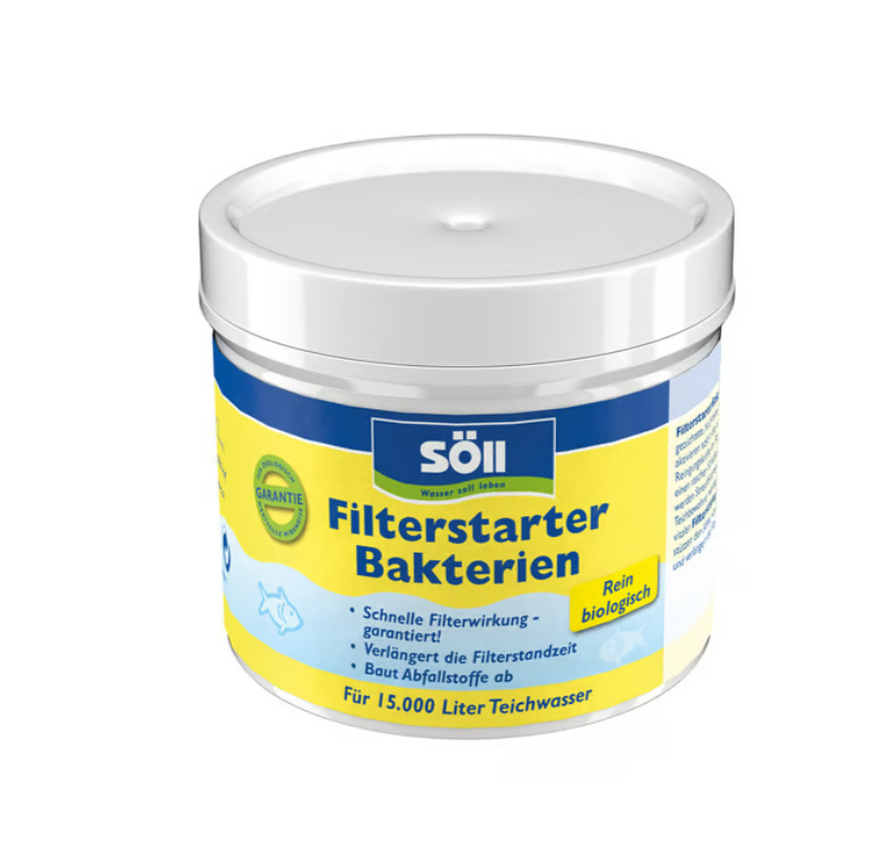 Söll FilterStarter Bakterien-startovací bakterie do filtru (100g na 15m3) - Péče o vodu, údržba jezírek Startovací bakterie