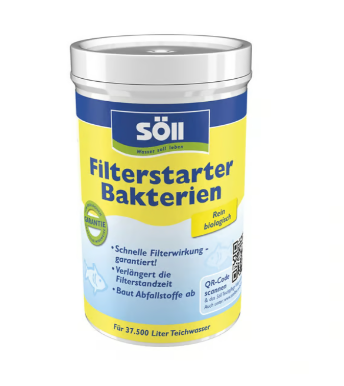 Söll FilterStarter Bakterien-startovací bakterie do filtru (250g na 37,5m3) - Péče o vodu, údržba jezírek Startovací bakterie
