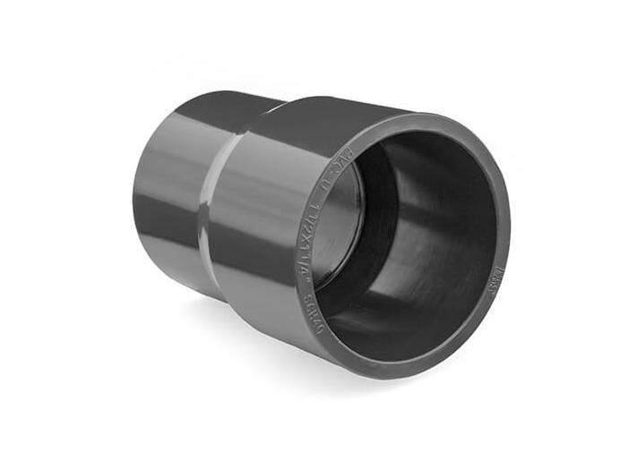 PVC redukce dlouhá 90-75 x 50mm (lep.) - Stavba jezírka, hadice, trubky, fitinky Tvarovky, fitinky Redukce