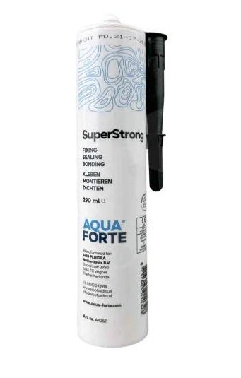 AquaForte SuperStrong - transparentní montážní tmel (290ml) - Stavba jezírka, hadice, trubky, fitinky Lepidla, čističe a tmely