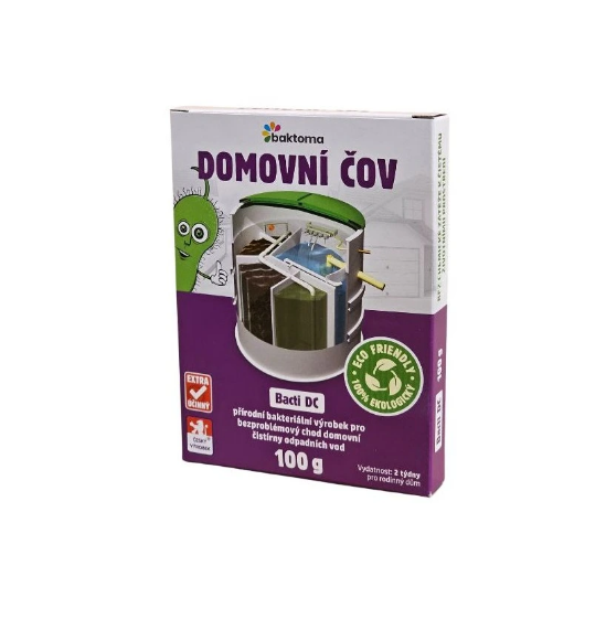 Baktoma Bacti DC - bakterie do ČOV (100g) - Potřeby na dům, zahradu, nářadí, nádoby Produkty pro dům a zahradu