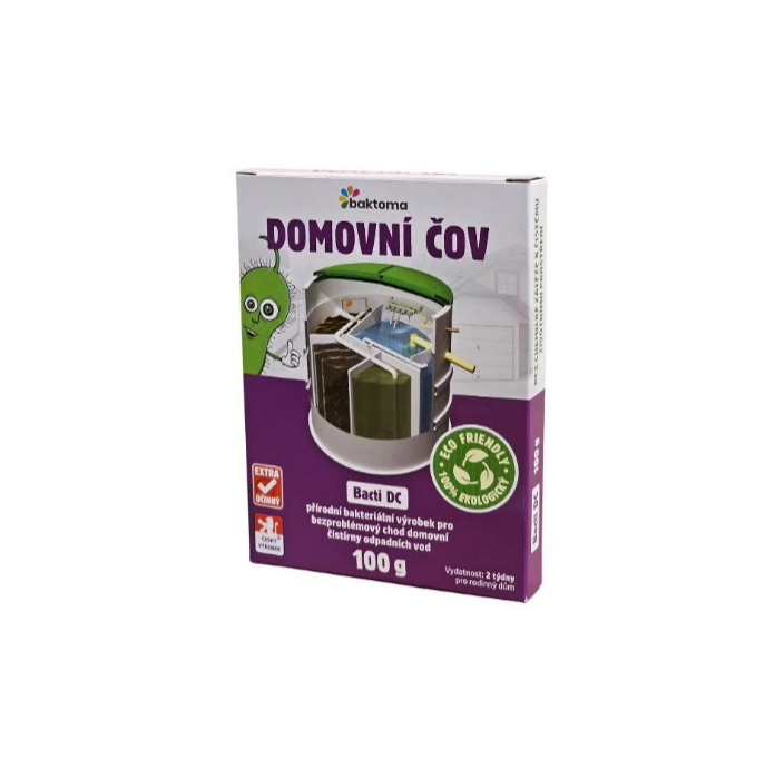 Baktoma Bacti DC - bakterie do ČOV (100g) - Potřeby na dům, zahradu, nářadí, nádoby Produkty pro dům a zahradu