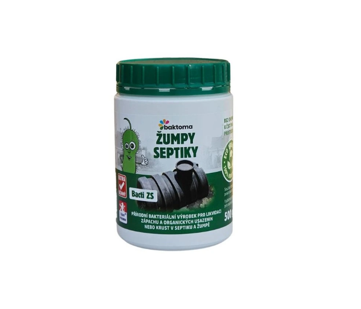 Baktoma BACTI ZS - bakterie do žump a septiků 500g - Potřeby na dům, zahradu, nářadí, nádoby Produkty pro dům a zahradu
