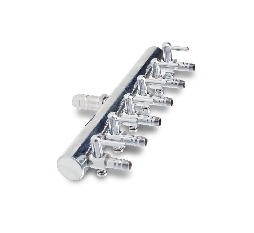 Nerezový rozdělovač vzduchování (6x4/6mm) - Vzduchování, kompresory Rozdělovače, hadičky, spojky