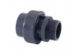 PVC šroubení 40mm x 1¼“ ext. (zesílené)