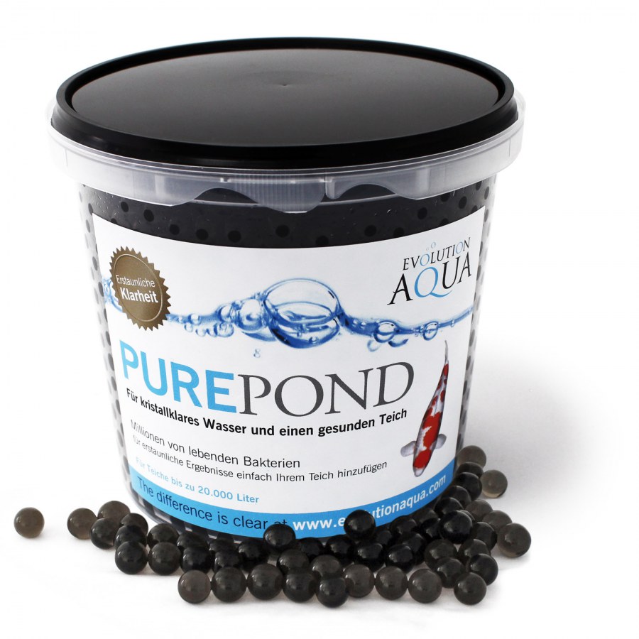 Evolution Aqua Pure Pond Black Balls bacterials - startovací a čistící bakterie pro bio-rovnováhu ve filtru a jezírku (1000ml na 20-100m3) - Péče o vodu, údržba jezírek Přípravky na prevenci