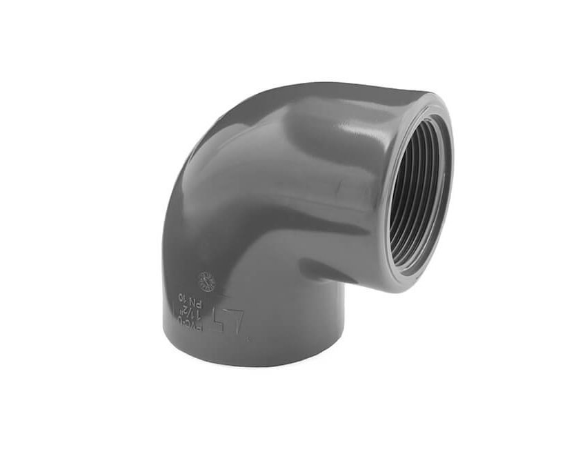 PVC úhel-koleno 90°-90mm x 3" int. - Stavba jezírka, hadice, trubky, fitinky Tvarovky, fitinky Úhly-kolena