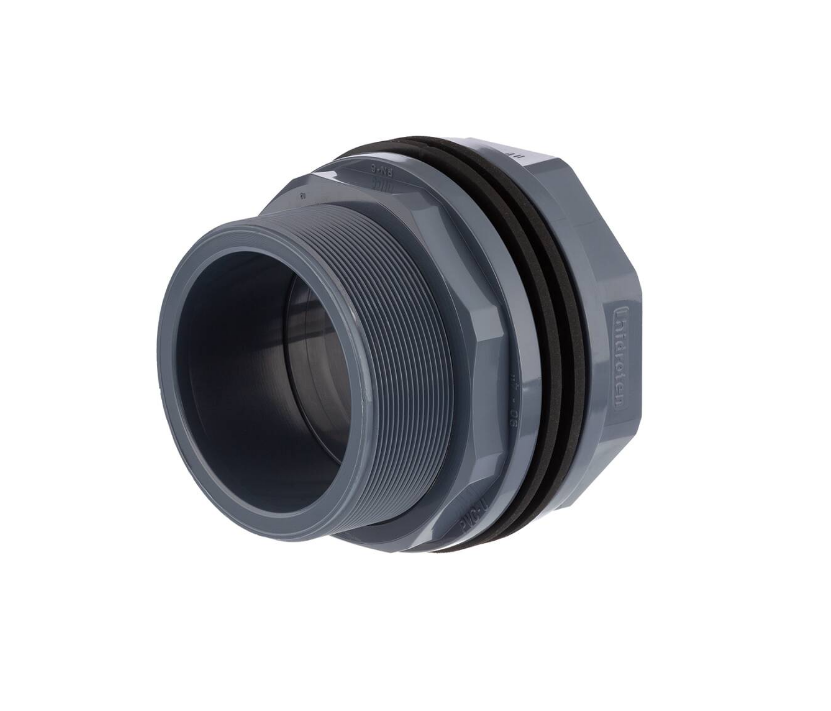 PVC stěnová průchodka krátká 32mm x 1¼“ ext. - Stavba jezírka, hadice, trubky, fitinky Tvarovky, fitinky Stěnové průchodky