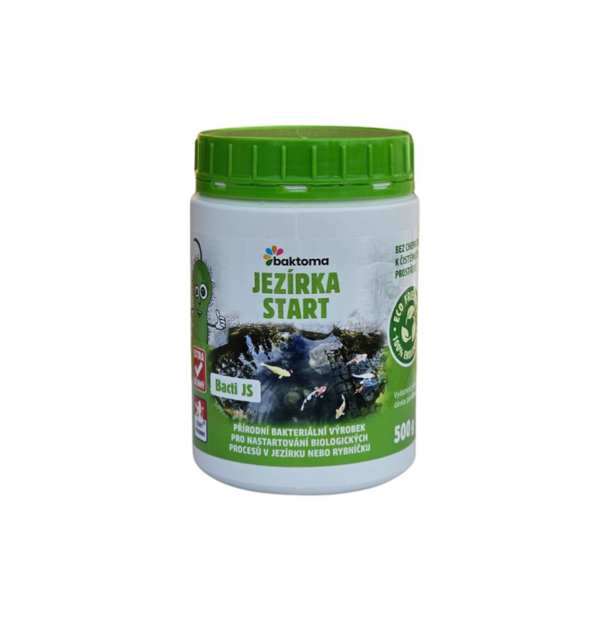 Baktoma Bacti JS - startovací bakterie do jezírka (500g na 40m2) - Péče o vodu, údržba jezírek Startovací bakterie