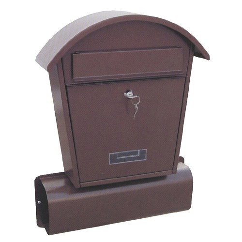Poštovní schránka LAMBERT hnědá - Potřeby pro domácnost Schránky, pokladny, skříňky
