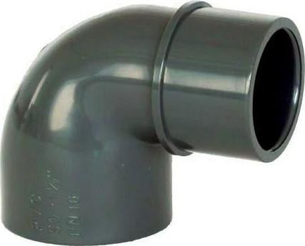PVC úhel-koleno 90°-50mm int. x 50mm ext.