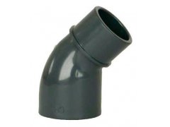 PVC úhel-koleno 45°-63mm int. x 63mm ext.