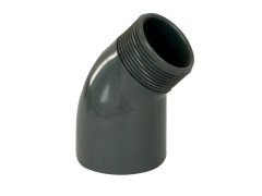 PVC úhel-koleno 45°-50mm int. x 50mm ext.