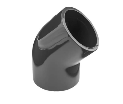 PVC úhel-koleno 45°-25mm - Stavba jezírka, hadice, trubky, fitinky Tvarovky, fitinky Úhly-kolena