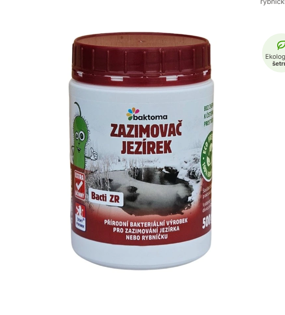 Baktoma Bacti ZR - zazimovač jezírek a rybníčků (500g na 25m2) - Péče o vodu, údržba jezírek Sezónní bakterie