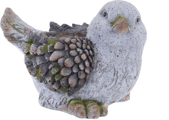 Obal ptáček s kamínky MG (keramika) - Zahradní a vodní doplňky, dekorace Dekorace
