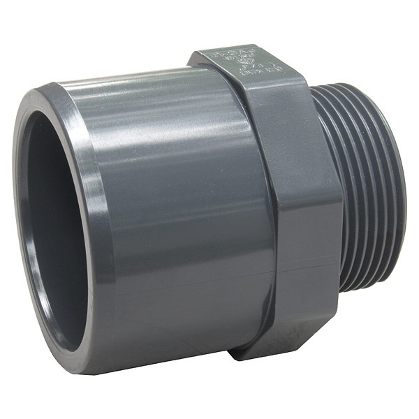 PVC přechodový nipl 50-40mm x 1" ext. - Stavba jezírka,hadice,trubky,fitinky Tvarovky,fitinky Přechodové niply, dvojniply