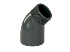 PVC úhel-koleno 45°-50mm x 1½" ext