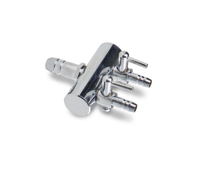 Nerezový rozdělovač vzduchování (2x4/6mm) - Vzduchování, kompresory Rozdělovače, hadičky, spojky