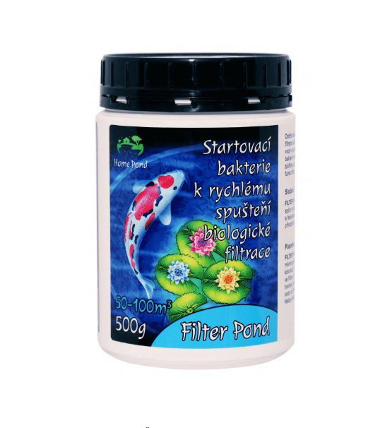 Home pond Filter pond - startovací bakterie do filtru (500g na 60-100m3) - Péče o vodu, údržba jezírek Startovací bakterie