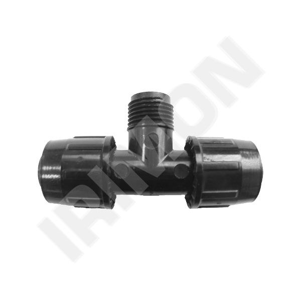 Závitový T-kus QJ 20 - 20x3/4'' (vnější závit) - Závlahový systém Fitinky Quick joint 20