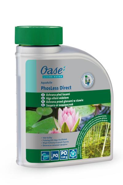 Oase Phosless Direct - redukuje růst řast (500ml na 10m3) - Péče o vodu, údržba jezírek Odstranění vláknité řasy