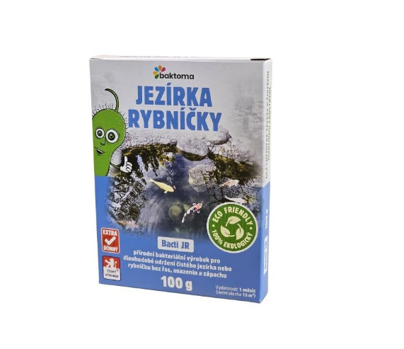 Baktoma Bacti JR - Jezírka-rybníčky udržovací bakterie (100g na 6m2) - Péče o vodu, údržba jezírek Sezónní bakterie