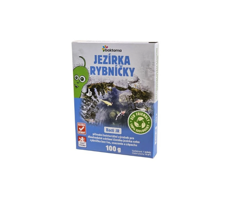 Baktoma Bacti JR - Jezírka-rybníčky udržovací bakterie (100g na 6m2) - Péče o vodu, údržba jezírek Sezónní bakterie