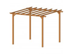 Pergola s příčnými ráhny