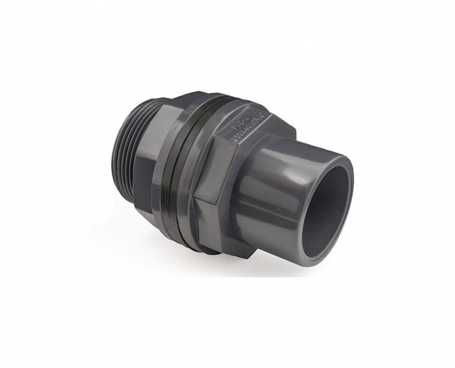 PVC stěnová průchodka prodloužená 110mm x 4“ext.