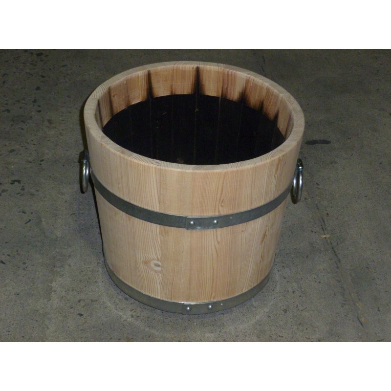 Dřevěný džber 40 cm - Zahradní architektura Květinové truhlíky, studny