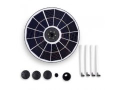 Plovoucí LED solární fontána + LI-pol baterie (Ø18cm)