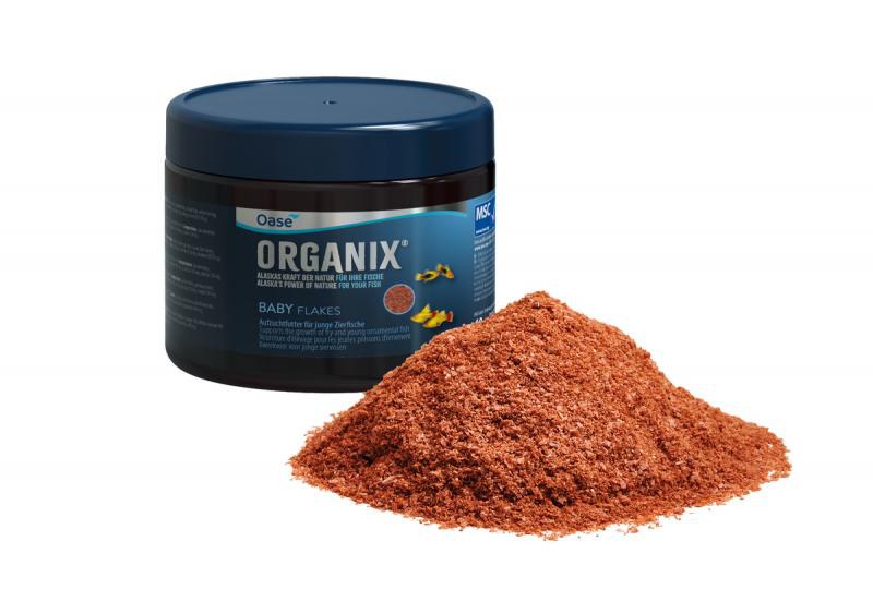 Oase ORGANIX Baby Flakes akvarijní krmivo 150ml - Akvaristika, teraristika Oase Dekorace a příslušenství akvária StyleLine, HighLine Akvarijní krmivo