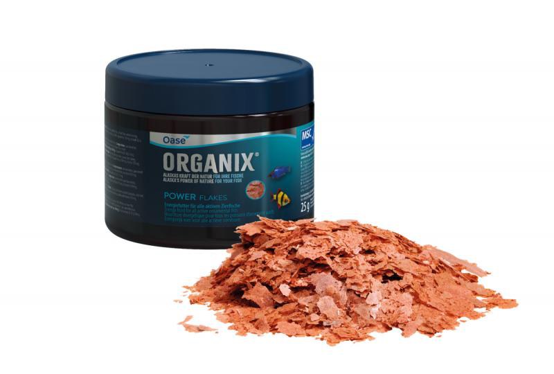 Oase ORGANIX Power Flakes akvarijní krmivo pro býložravé ryby 150ml - Akvaristika, teraristika Oase Dekorace a příslušenství akvária StyleLine, HighLine Akvarijní krmivo