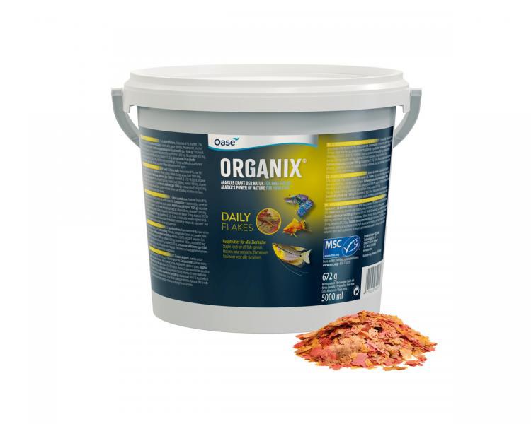 Oase ORGANIX Daily Flakes akvarijní krmivo standard 5 l - Akvaristika, teraristika Oase Dekorace a příslušenství akvária StyleLine, HighLine Akvarijní krmivo