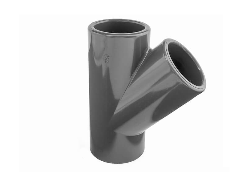 PVC T-kus 45° 110mm - Stavba jezírka, hadice, trubky, fitinky Tvarovky, fitinky T-kusy, Y-kusy, kříže