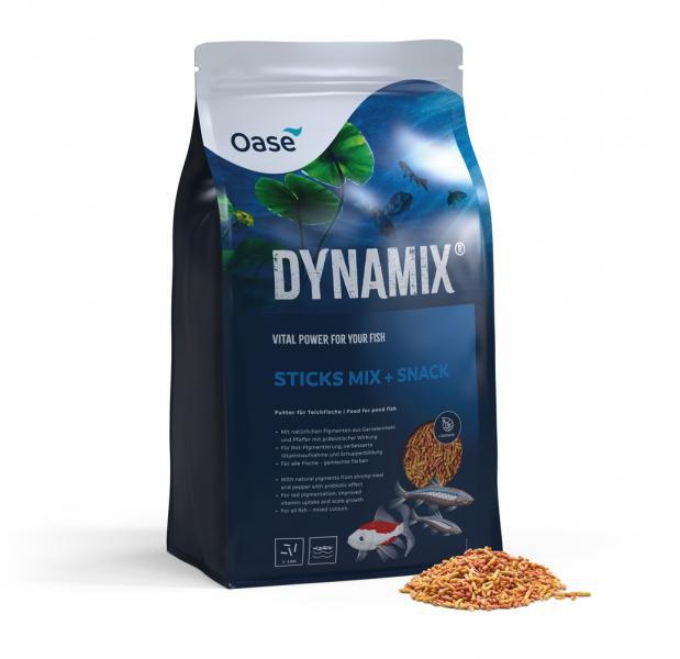 Oase DYNAMIX Sticks Mix + Snack krmivo pro tvorbu šupin a vitalitu (20 l) - Ryby a potřeby pro ryby Krmiva pro ryby Krmiva pro okrasné ryby