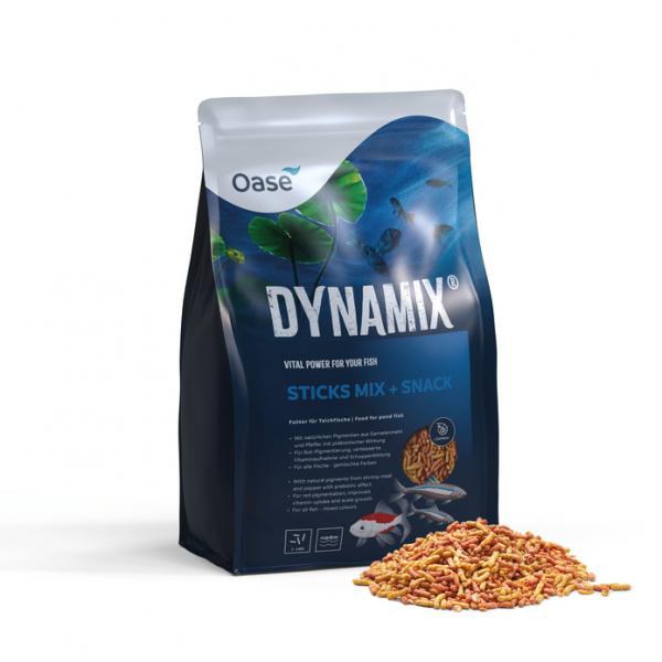 Oase DYNAMIX Sticks Mix + Snack krmivo pro tvorbu šupin a vitalitu (4 l) - Ryby a potřeby pro ryby Krmiva pro ryby Krmiva pro okrasné ryby