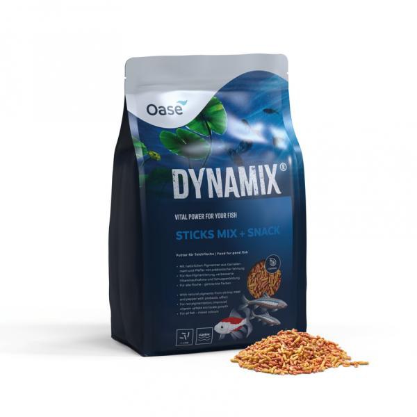Oase DYNAMIX Sticks Mix + Snack krmivo pro tvorbu šupin a vitalitu (8 l) - Ryby a potřeby pro ryby Krmiva pro ryby Krmiva pro okrasné ryby