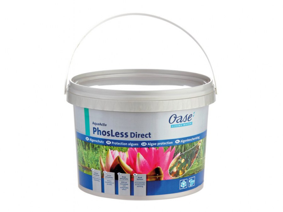 Oase Phosless Direct - redukuje růst řast (5l na 100m3) - Péče o vodu, údržba jezírek Zlepšení kvality vody