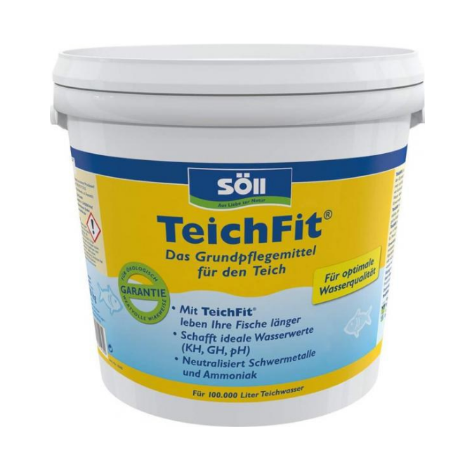 Söll TeichFit/PondEssential - pro stabilizaci jezírka (10kg na 100m3) - Péče o vodu, údržba jezírek Úprava hodnot vody