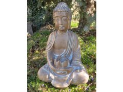Buddha sedící velký světlý (polyston)