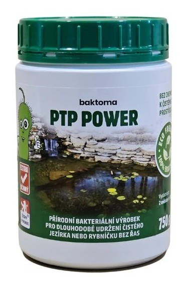 Baktoma PTP POWER - Bakterie na vláknitou řasu (750g-15m2) - Péče o vodu, údržba jezírek Odstranění vláknité řasy