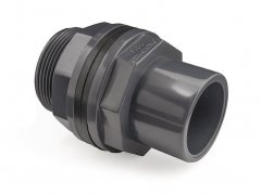 PVC stěnová průchodka prodloužená 25mm x 1" ext.